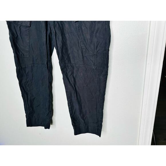 ANOTHER TOMORROW Black Cotton Front Button Fly Cargo Style Trouser Pant Size 42 - Picture 7 of 14